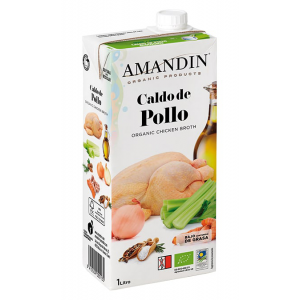CALDO DE POLLO BIO 1L AMANDIN