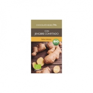 CHOCO NEGRO 74% + JENGIBRE...