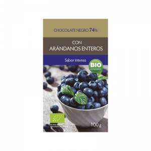CHOCO NEGRO 74% + ARANDANOS...